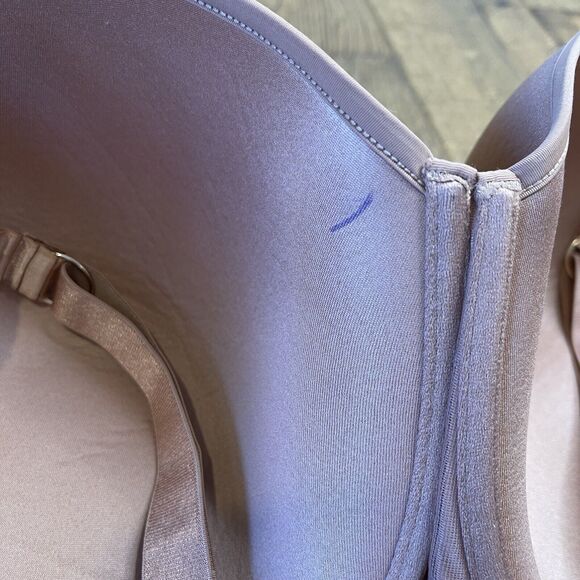 THIRDLOVE 24/7 Classic T-Shirt Bra Underwire Beige Nude Plus Size 46E - Picture 3 of 4